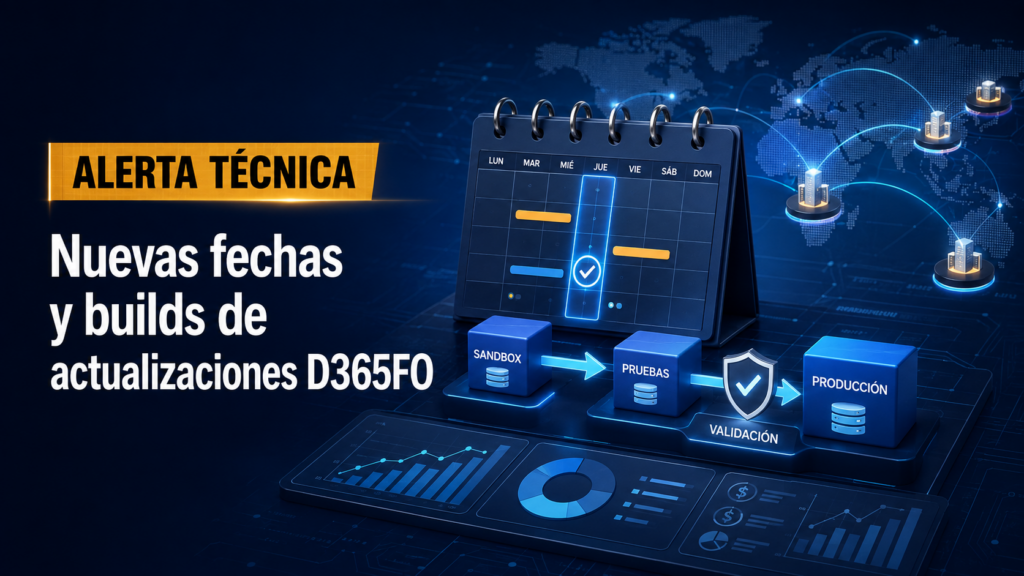Nuevas fechas y builds de actualizaciones de Dynamics 365 Finance and Operations