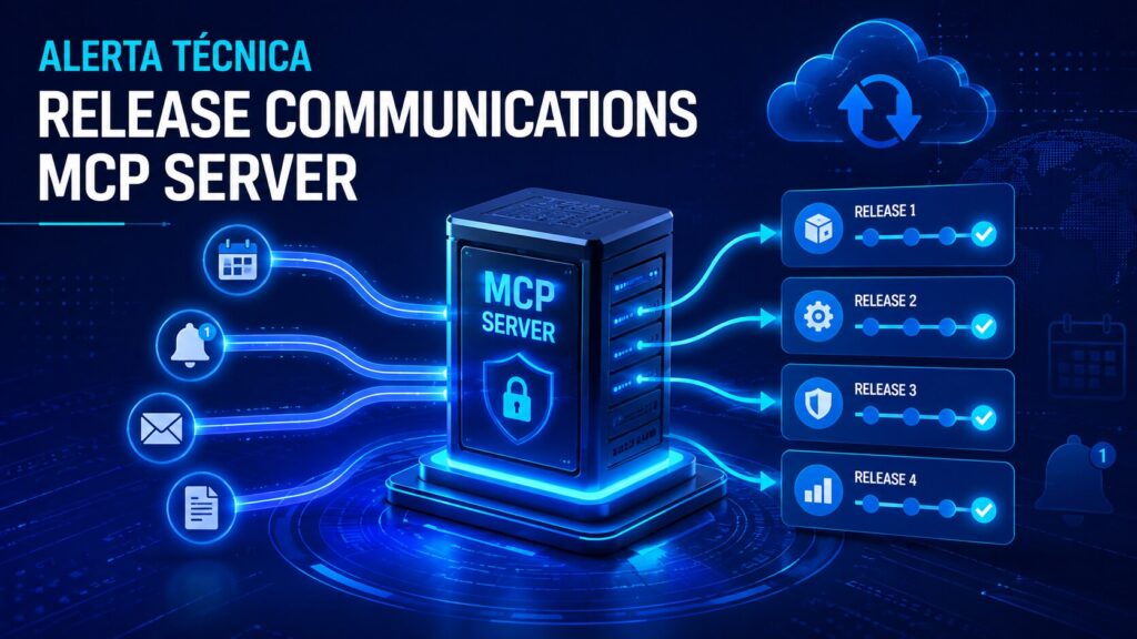 Servidor MCP de comunicaciones de versiones conectado con roadmaps y actualizaciones de Microsoft